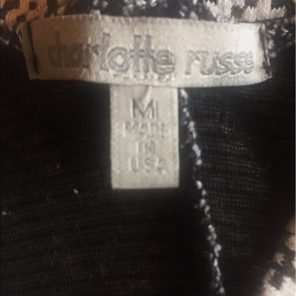 Charlotte Russe black and white skater skirt - Picture 2 of 3