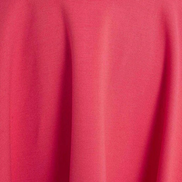 Coral Scalloped Fit and Flare Dress Plus Size - Picture 4 of 4