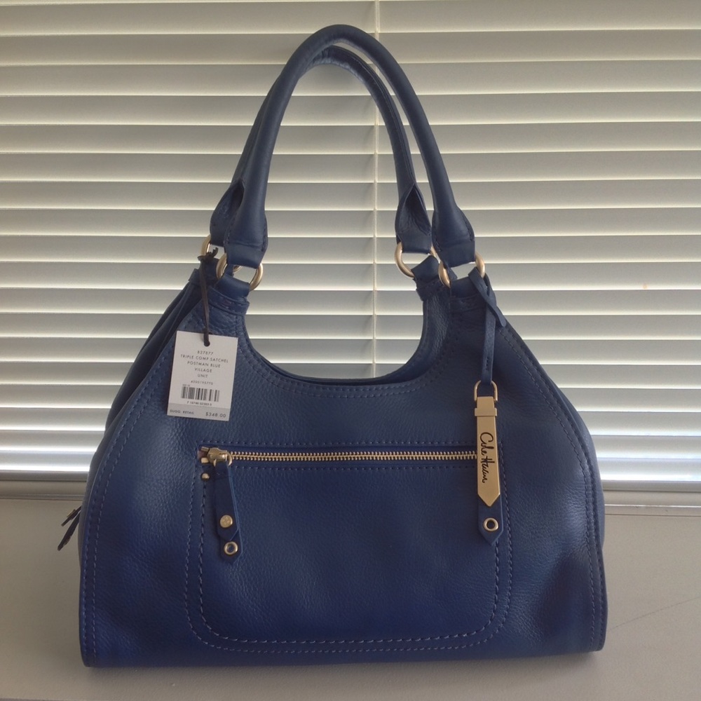 ✨✨Price Drop!✨✨ Cole Haan Leather Blue Handbag ✨