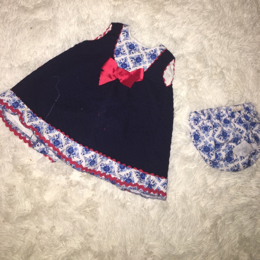 Girls handmade dress size 18/24 months