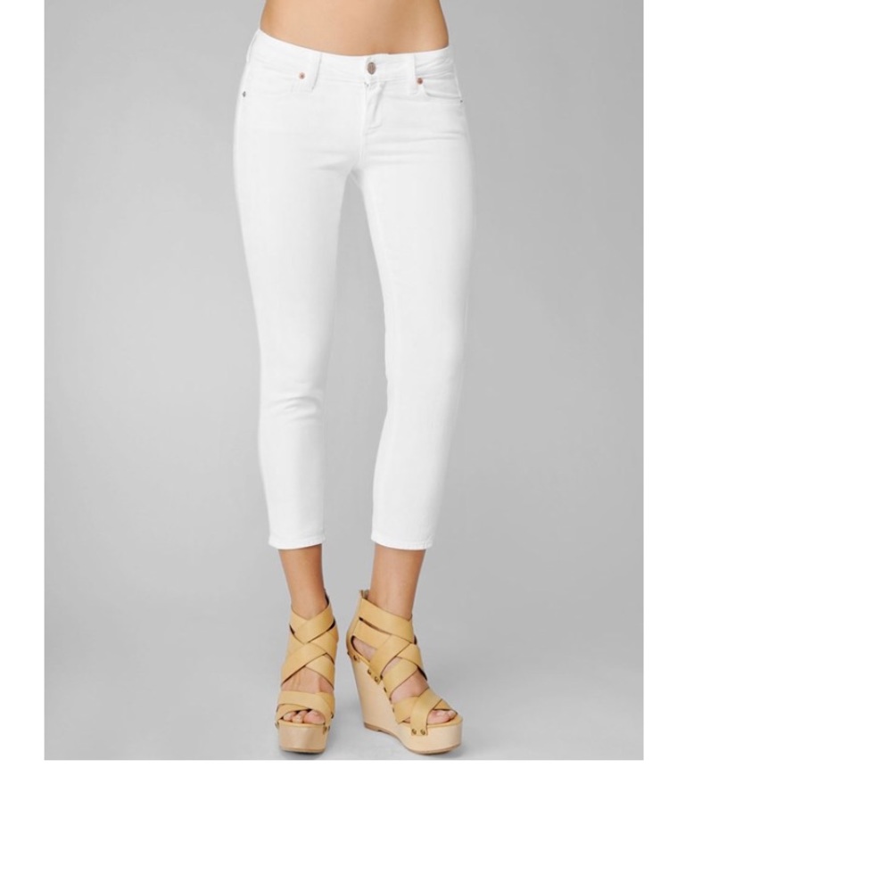 😊🎁NWT Paige Roxbury White Skinny Crop 28
