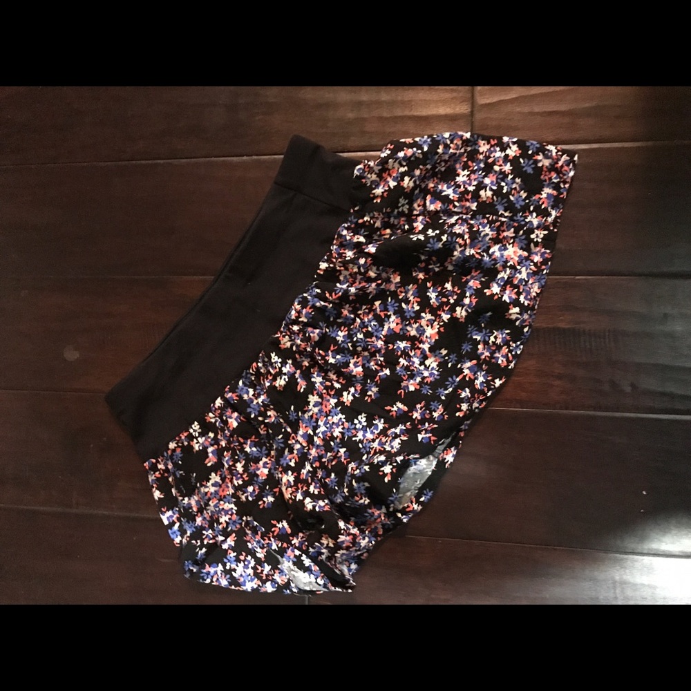 Floral bathing suit cover up shorts