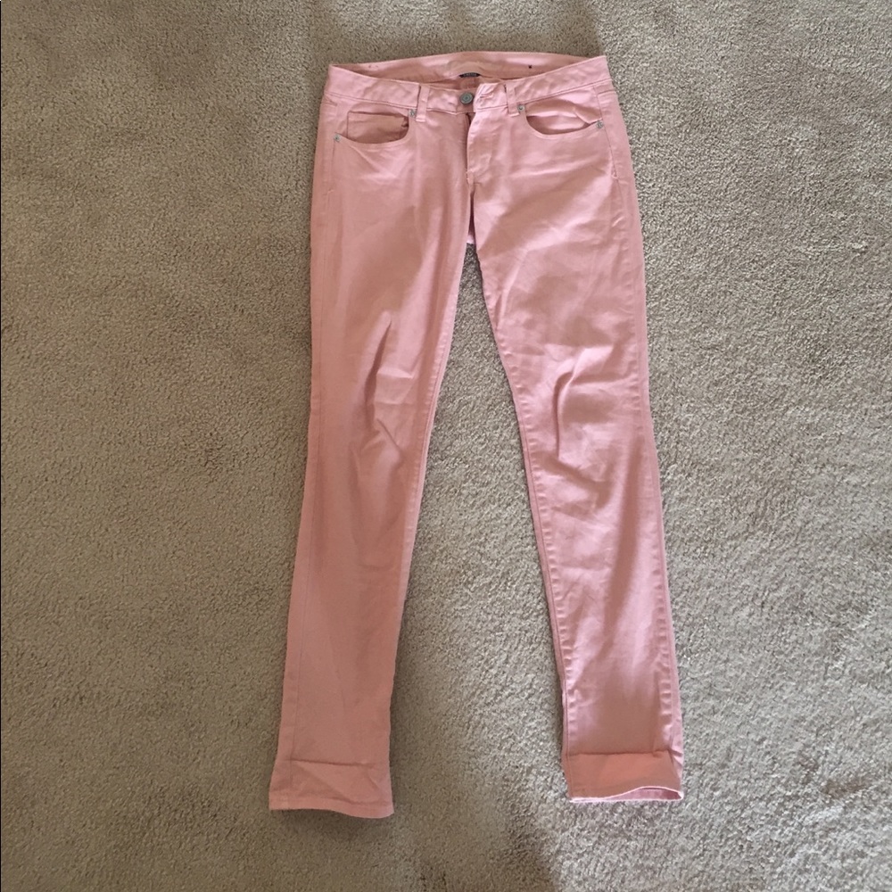 Pastel pink American eagle skinny pants size 8