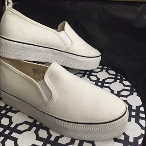 White Platform Sneakers
