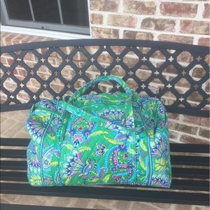 Vera Bradley large duffel Emerald Paisley