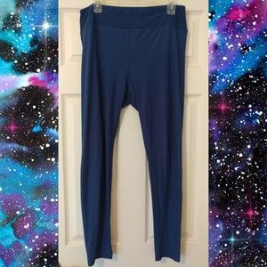 Solid Blue Lularoe Leggings