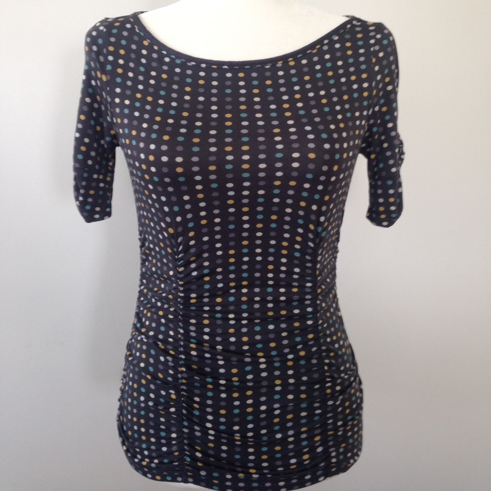 Anthropologie Deletta Polka Dot Top