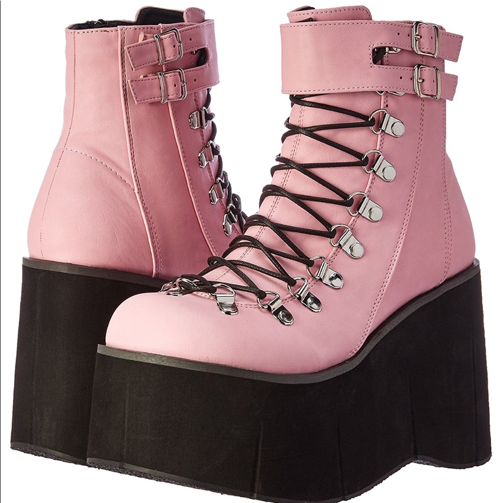Pink demonia boots