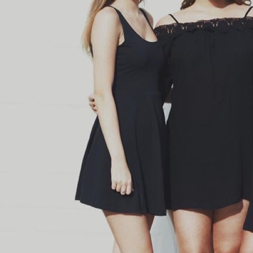 Simple black dress