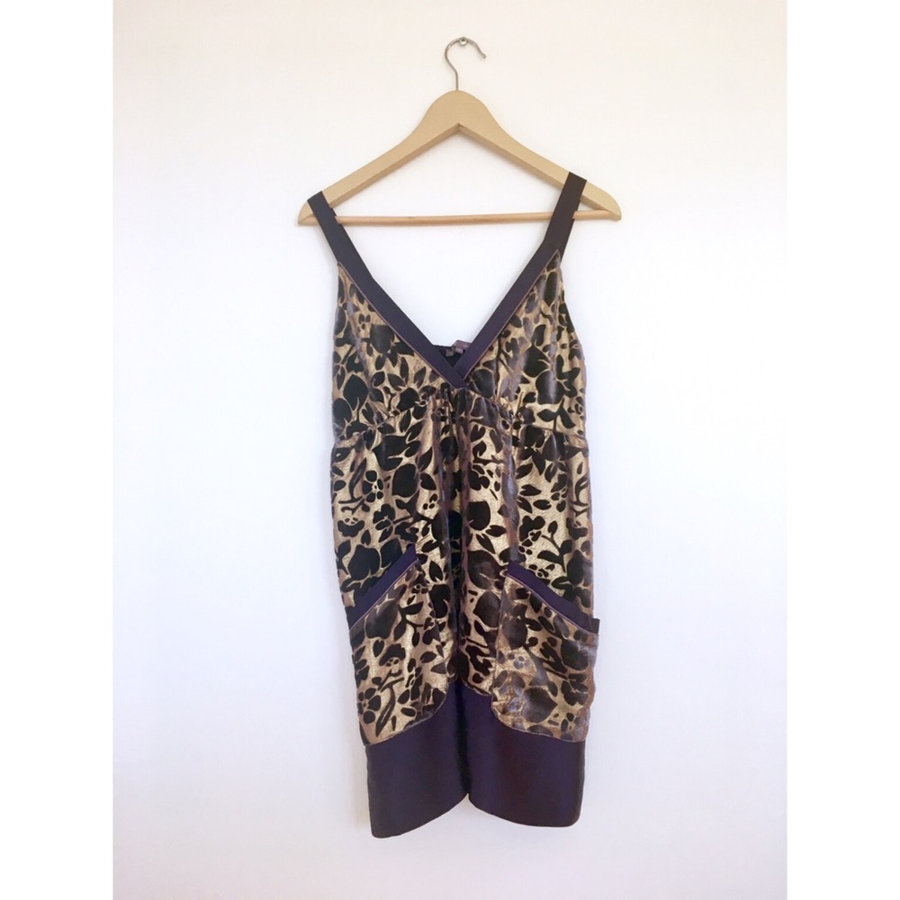 Hale Bob Gold Floral Tunic Tank
