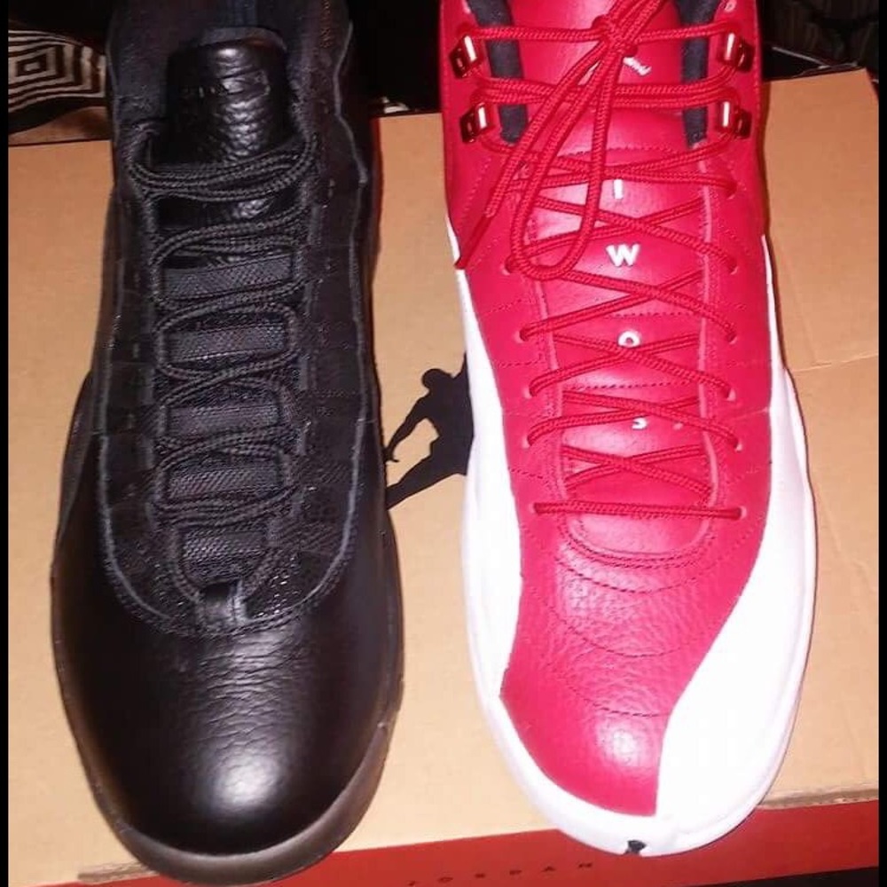 NYC 10's size 10 and Gym red 12's size 10.5