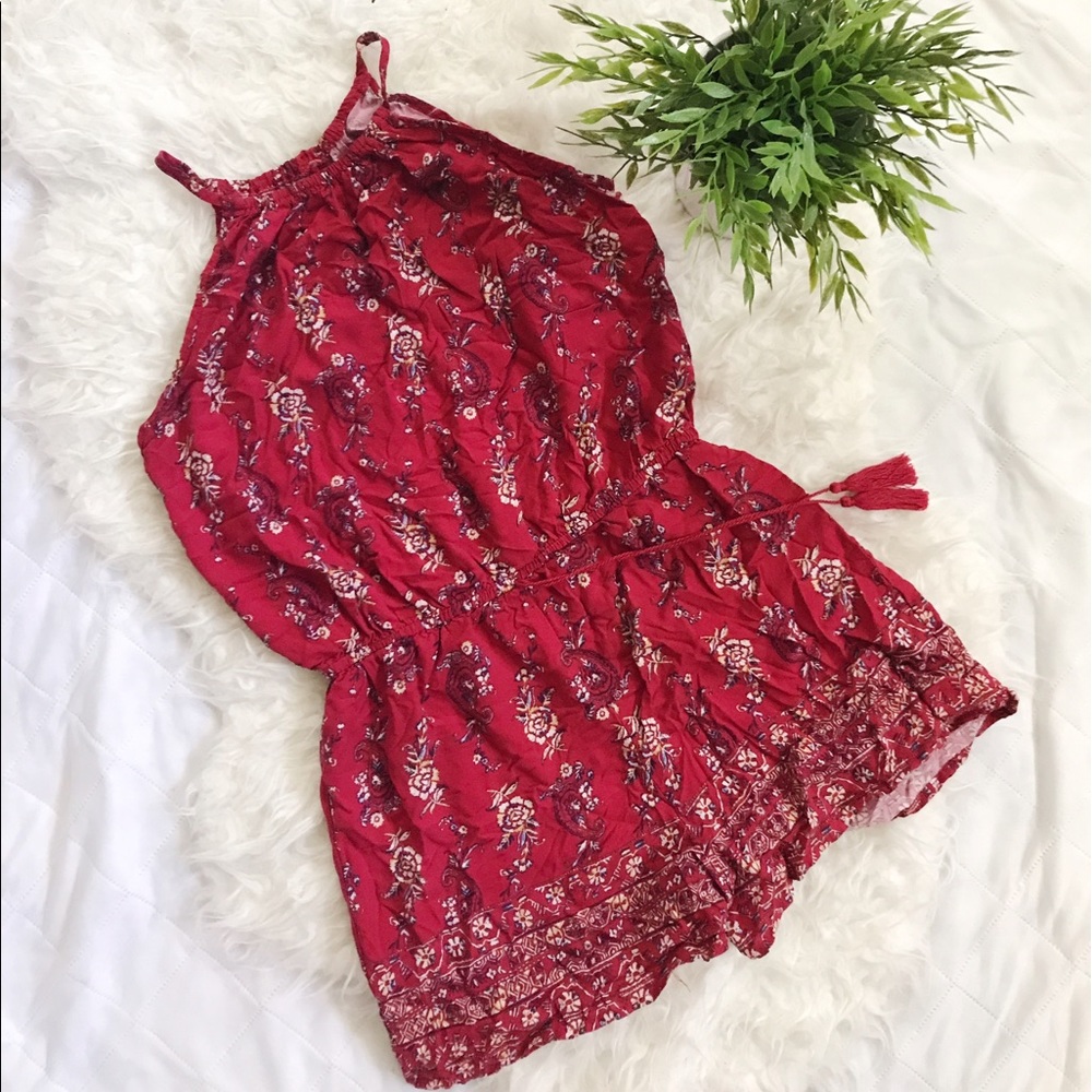 Red romper