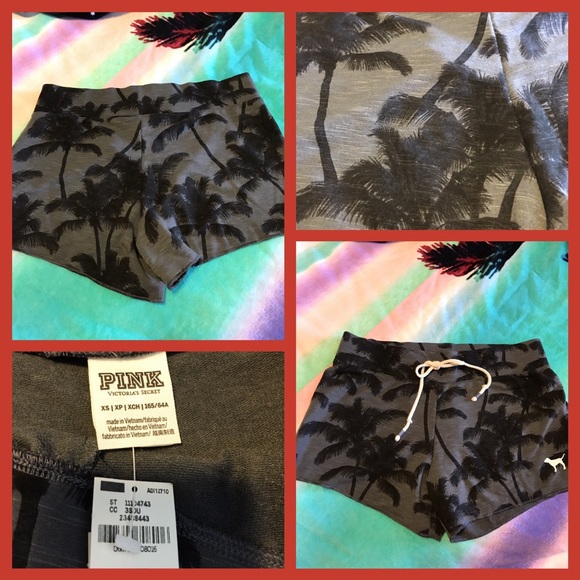 PINK Victoria's Secret Pants - BNWT Pink Victoria's Secret Raw Edge Gray Shorts