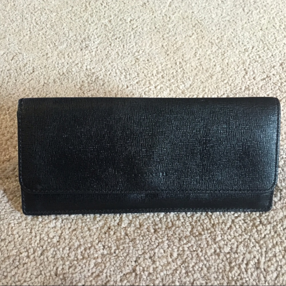 Coach Slim Envelope Crossgrain Leather Wallet