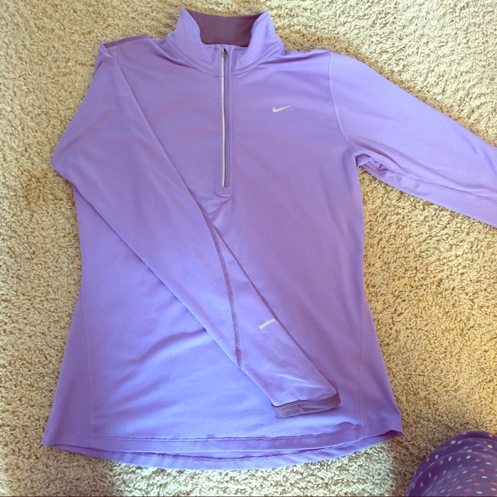 purple Nike quarter zip