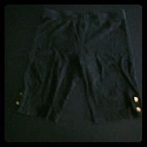 Black legging shorts