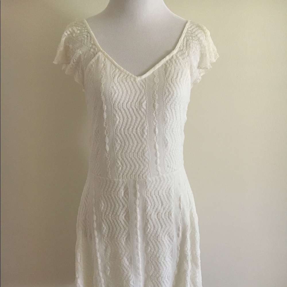 Cream Lace Dress