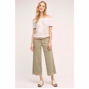 NWOT Pilcro Hyphen wide-leg Chino crops