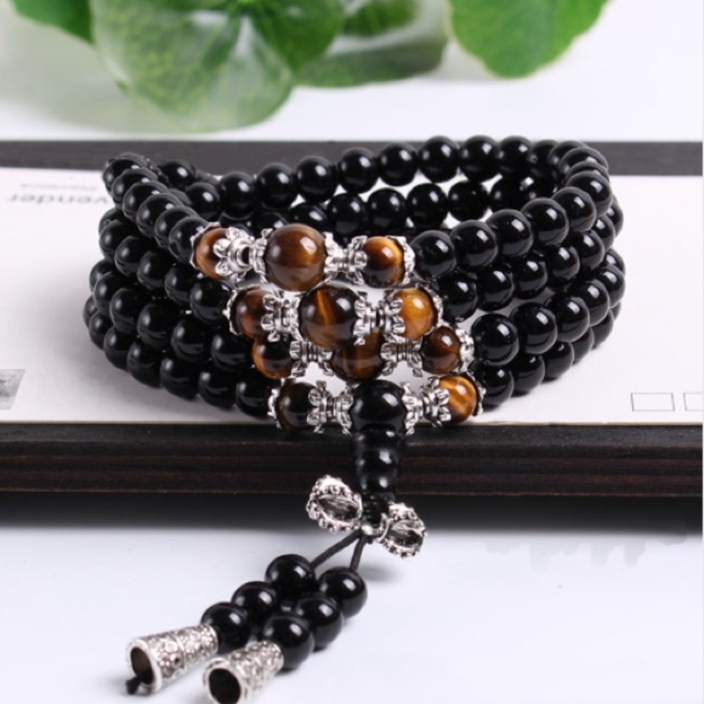 Meditation Mala 108 Beads Bracelet Necklace