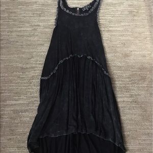 Acid Wash Zipper Back Tunic