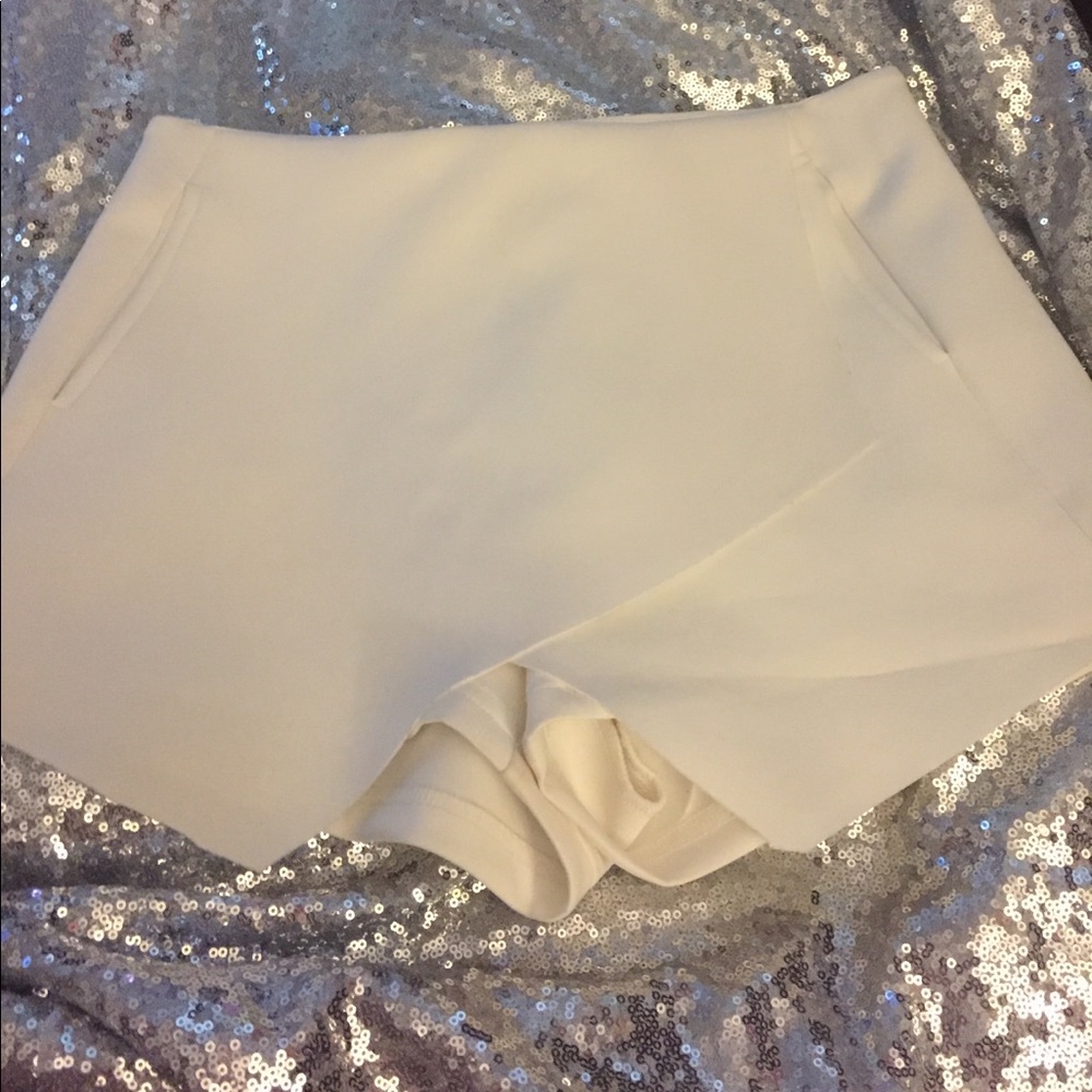 White Skort