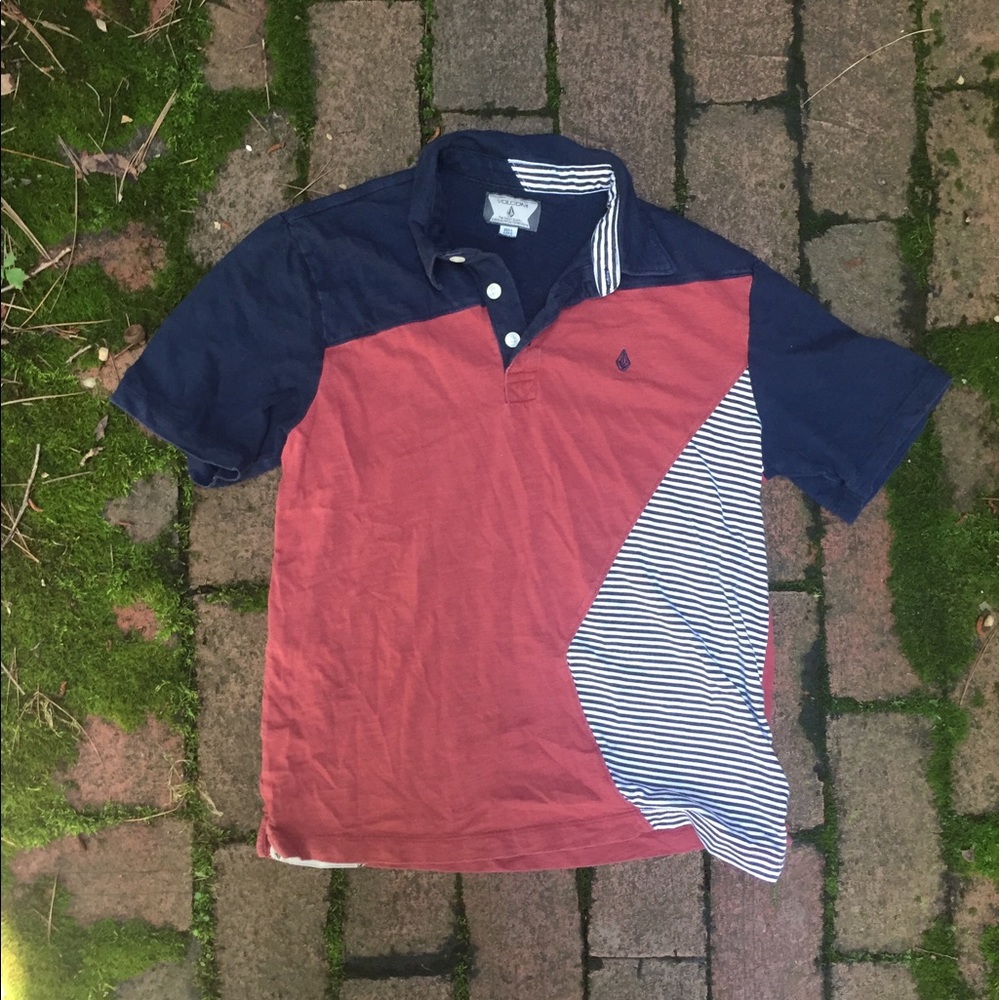Volcom Boys Large Cotton Polo