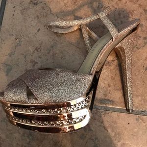 Gold Sparkly Heels