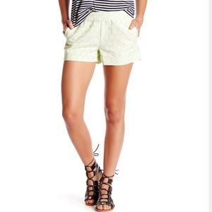 J Crew Suzy circle shorts lime