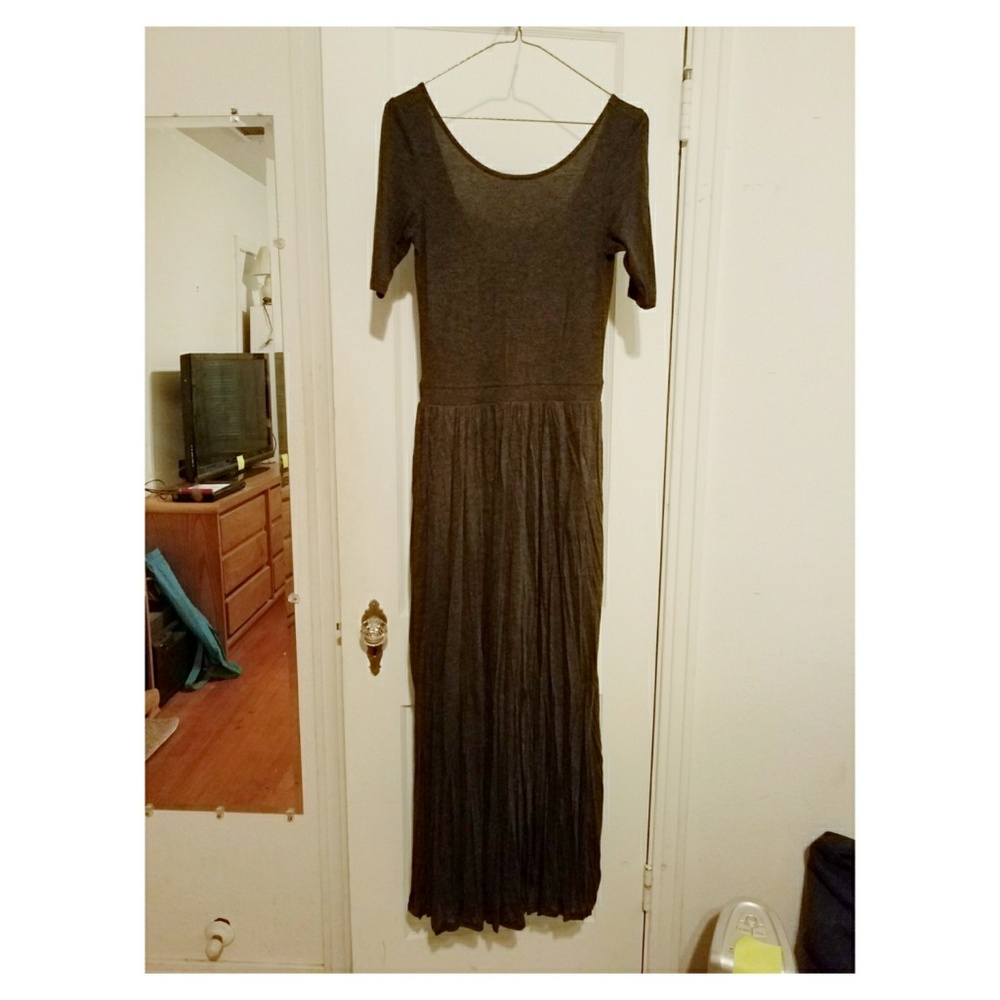 Bordeaux (Anthropologie) Scoopback Maxi Dress
