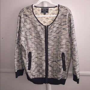 Lucky brand zip up with pockets