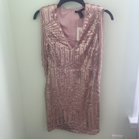 ✨Sequin Rose Gold Party Dress✨ - Picture 1 of 5