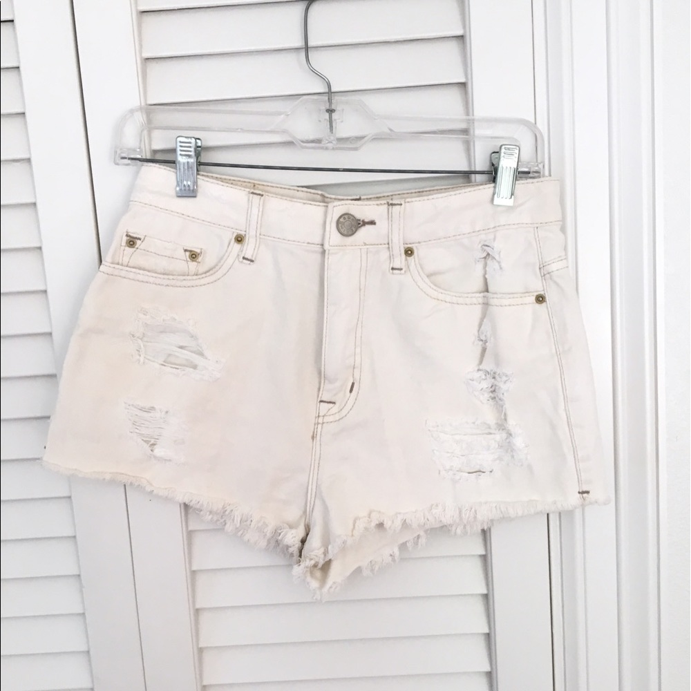 Off-white jean shorts