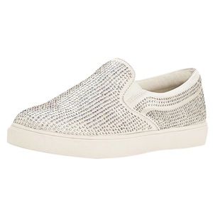 Steve Madden Crystal Embellished Slip On Sneaker