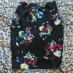 Floral Pencil Skirt