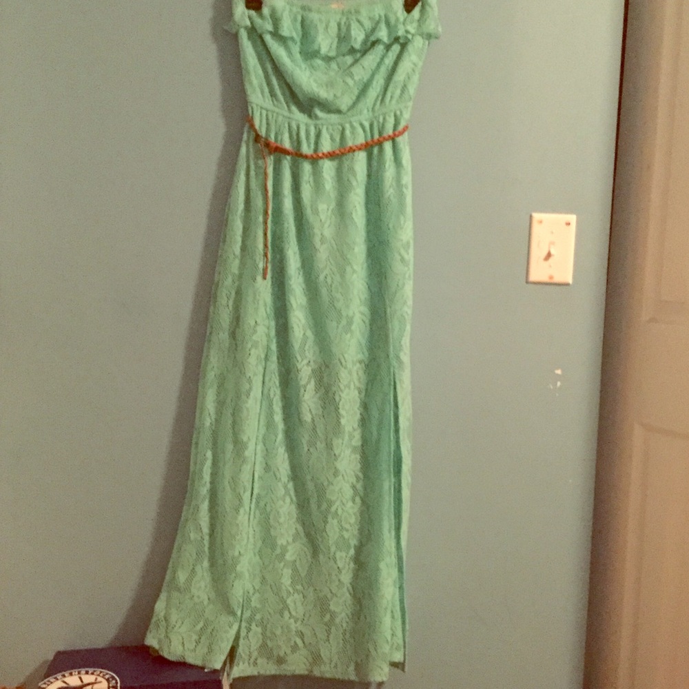 Strapless maxi dress