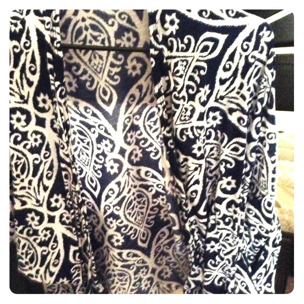 Blue and white cover up