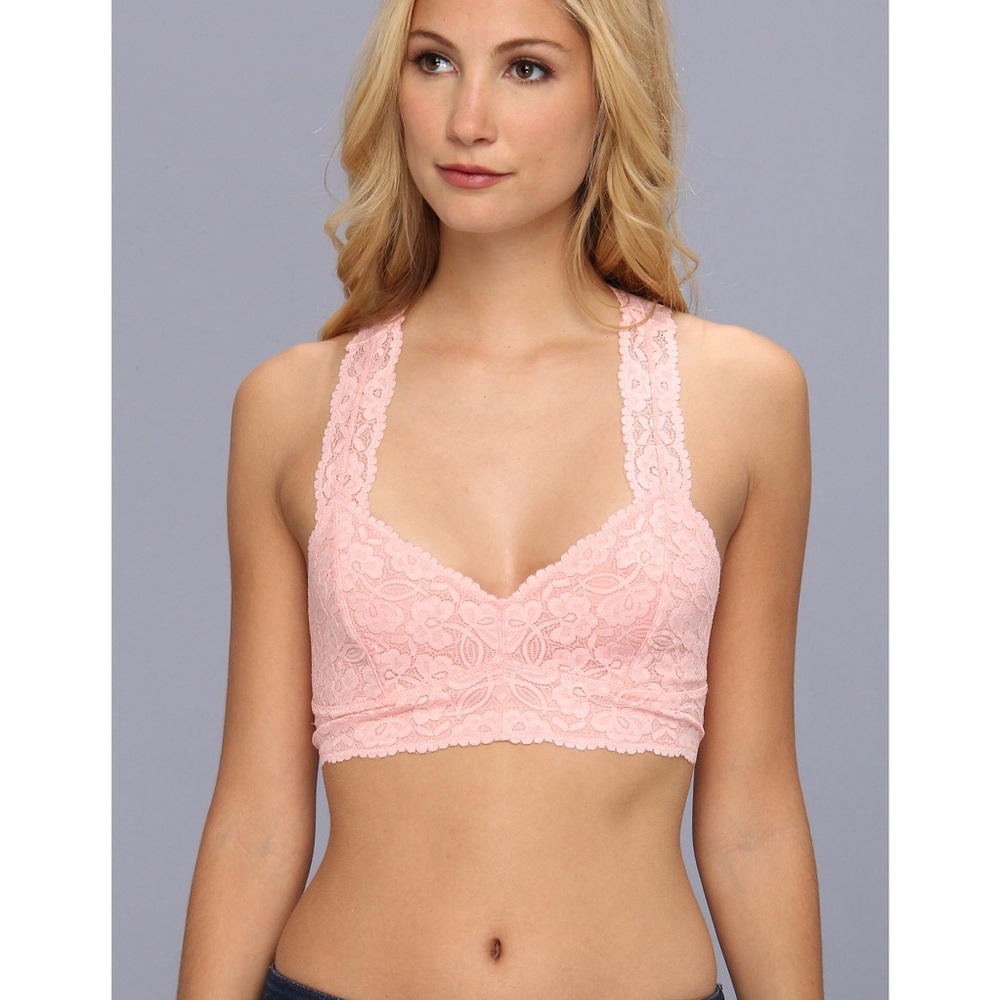 Light Pink Free People Halter Bralette