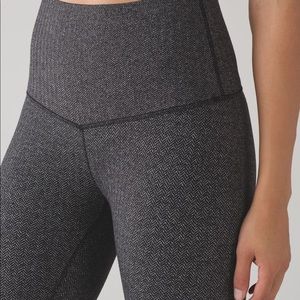 Lululemon houndstooth fleece leggings