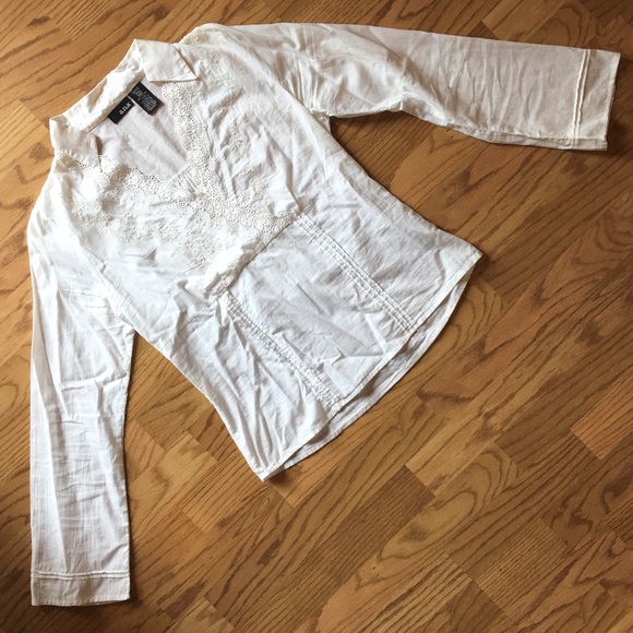 a.n.a White Peasant Top - Picture 6 of 8