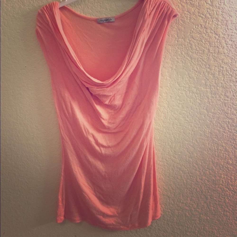 Peach Fancy Top Size S