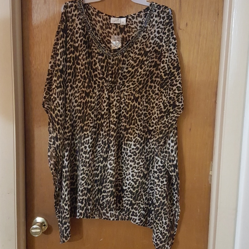 Tiger print tunic