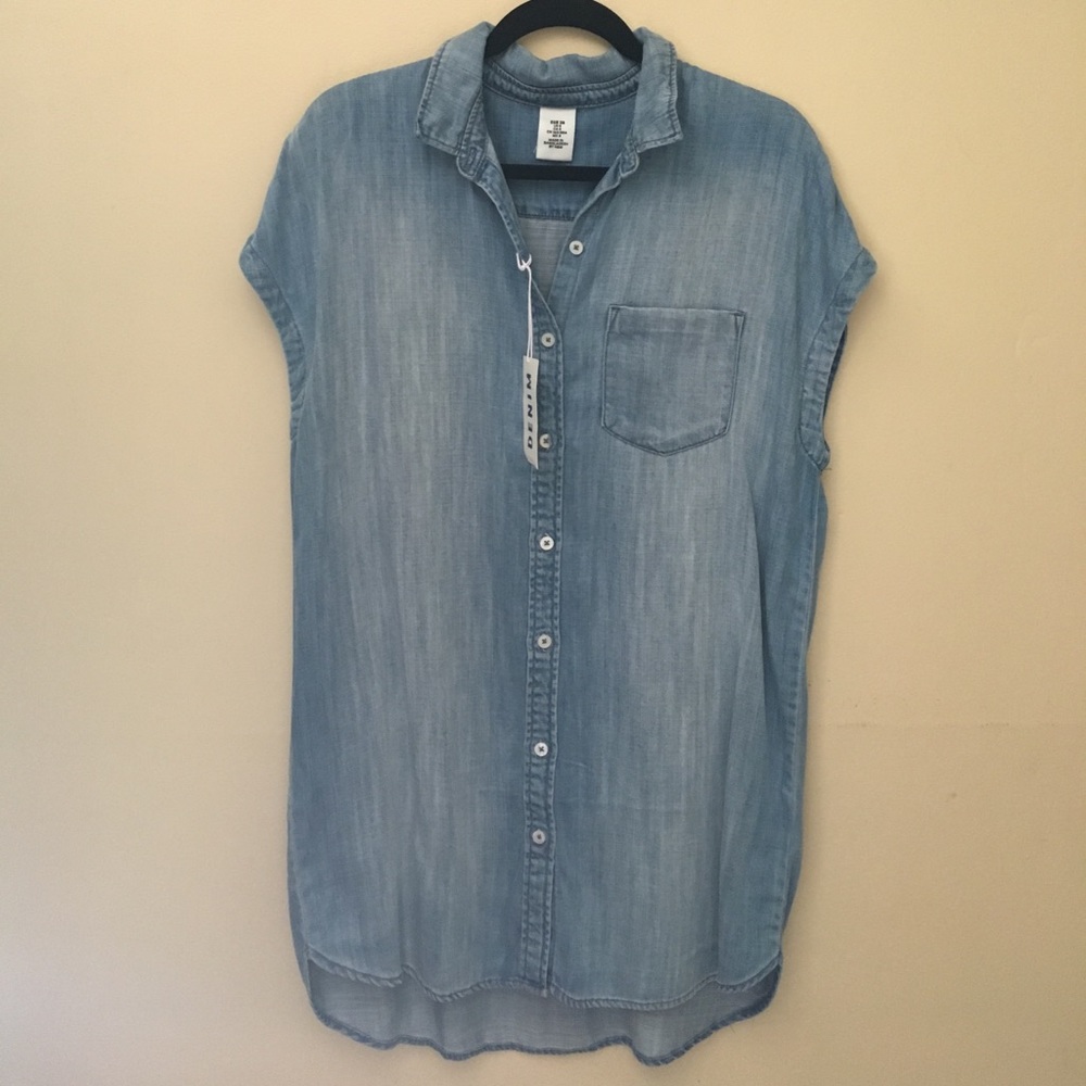 **SALE* H&M denim button down dress