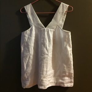 JCrew white top.  Size 0. NWT