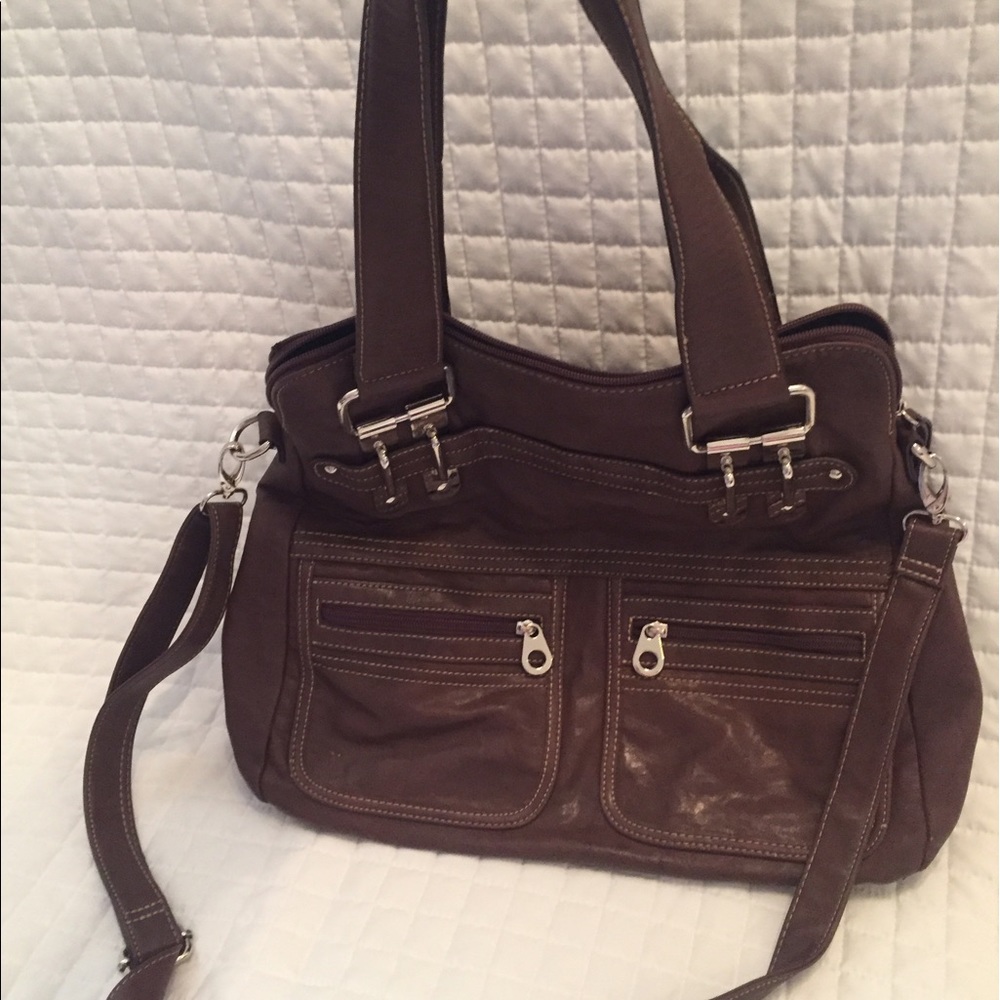 Leather tote