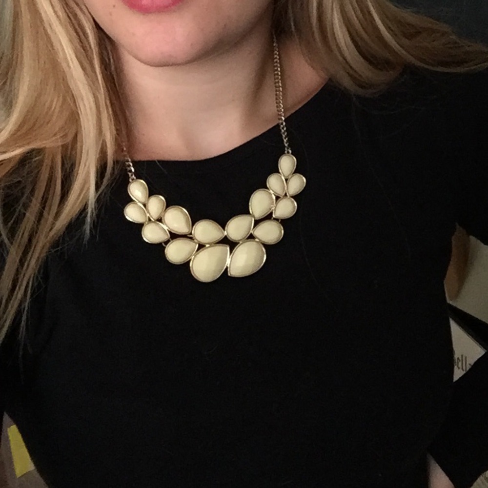 Cream Colored Statement Necklace