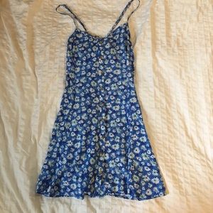 American Eagle blue floral dress