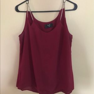 Chain spaghetti strap tank top