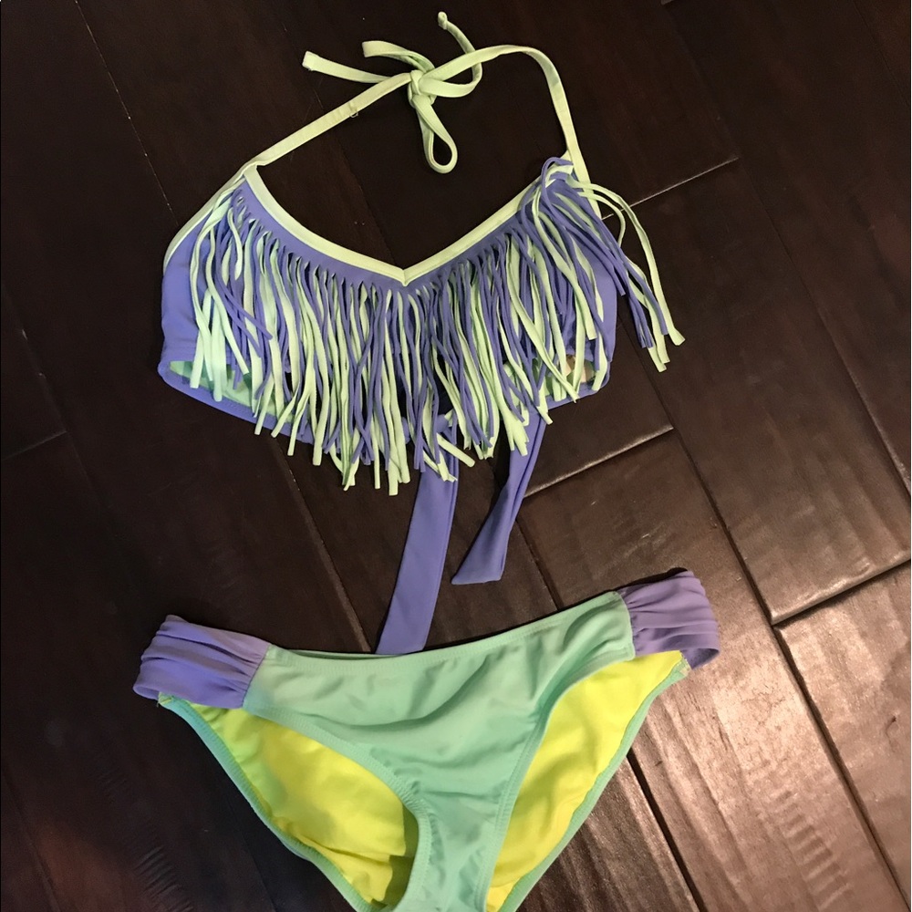 fringe bathing suit