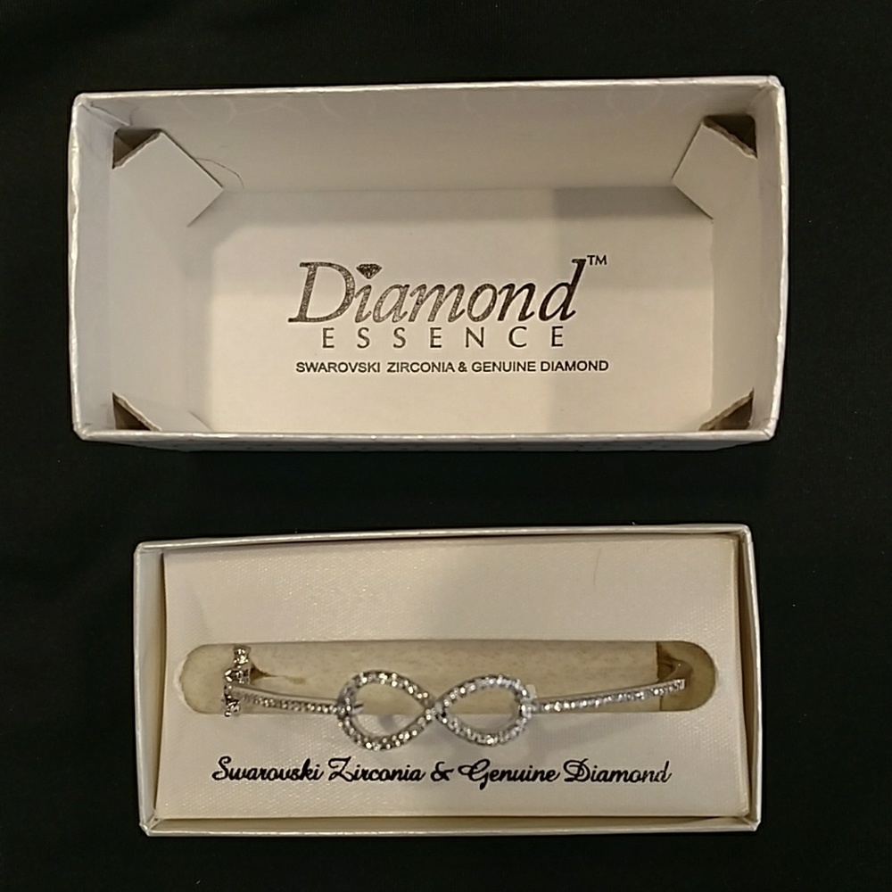 Diamond Essence Crystal &Diamond Infinity Bangle
