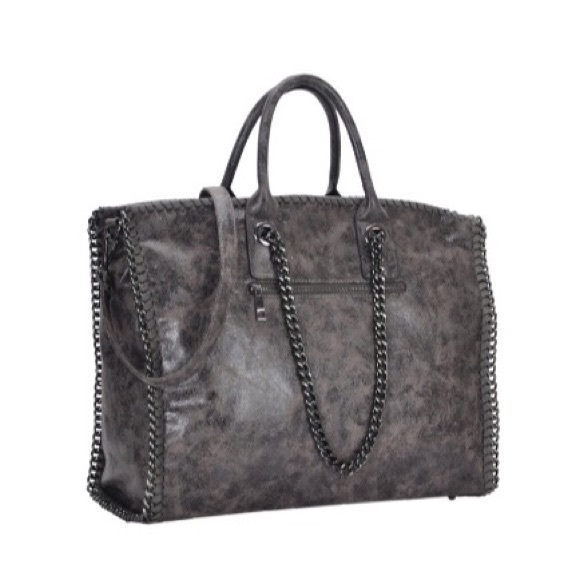 Stella Gray Chain Tote - Picture 2 of 3